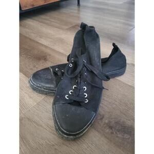 Carbon Black Sneakers Lace Up Mens Large 12/13